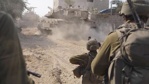 قوات الجيش الإسرائيلي تنشر صورة للعملية البرية في قطاع غزة، 5 نوفمبر 2023 - سبوتنيك عربي