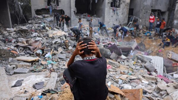 قصف الجيش الإسرائيلي على قطاع غزة، رفح - سبوتنيك عربي