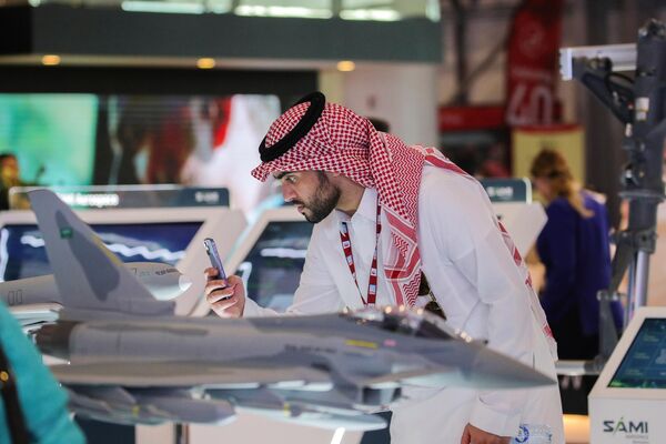 زوار معرض دبي الدولي للطيران والفضاء-2023 في دبي. - سبوتنيك عربي