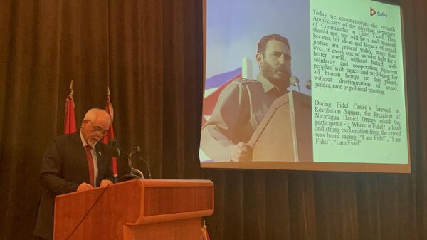  السفارة الكوبية في دمشق بمناسبة ذكرى رحيل فيديل كاسترو  - سبوتنيك عربي