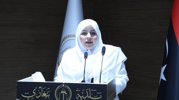  انتصار عبود وزيرة المرأة بالحكومة الليبية المُكلفة - سبوتنيك عربي