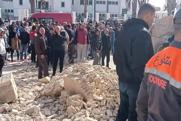 انهيار جزء من سور المدينة العتيقة بالقيروان انهيار جزء من سور المدينة العتيقة بالقيروان - سبوتنيك عربي