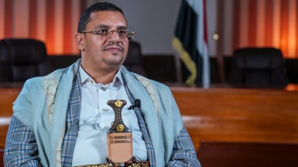 عضو المكتب السياسي لـ أنصار الله اليمنية، حزام الأسد - سبوتنيك عربي