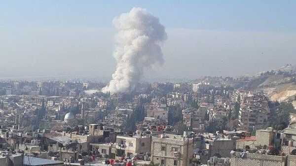 انفجار في العالصمة السورية دمشق - سبوتنيك عربي