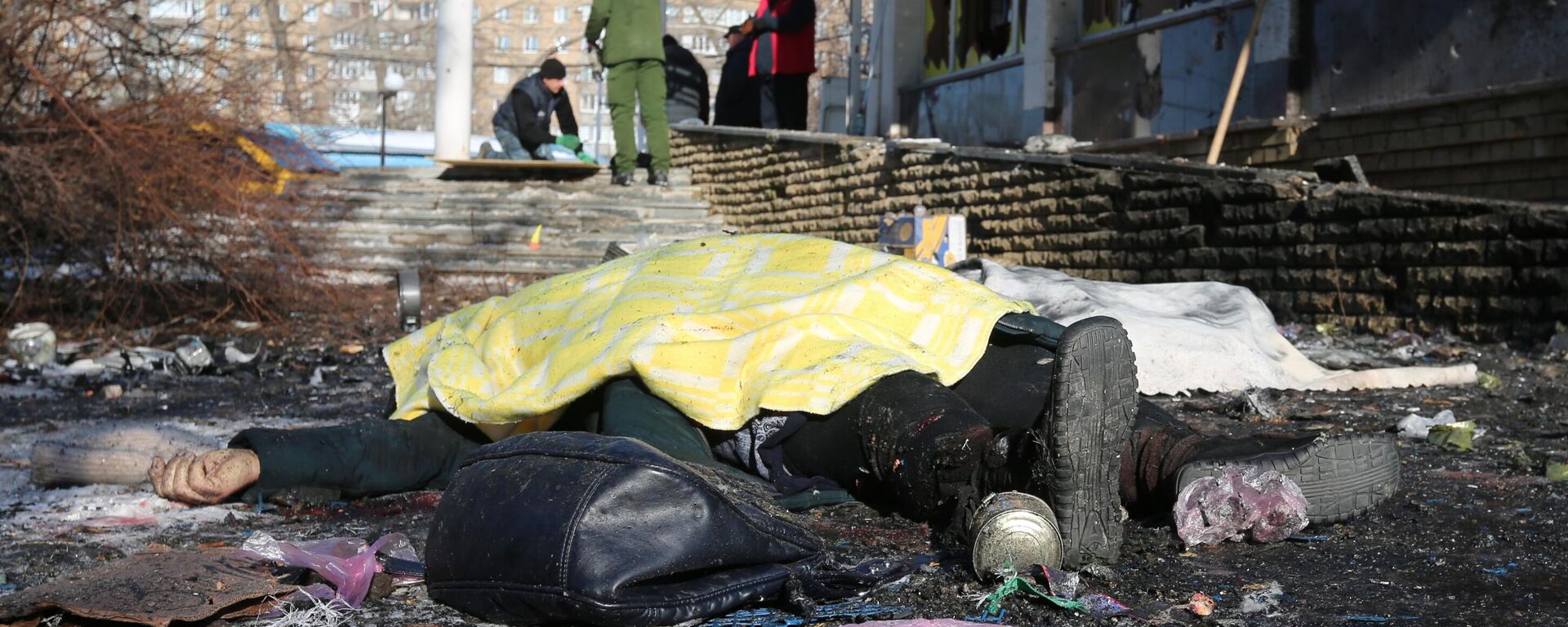  قصف القوات المسلحة الأوكرانية لسوق في منطقة كيروفسكي في دونيتسك - سبوتنيك عربي, 1920, 22.01.2024