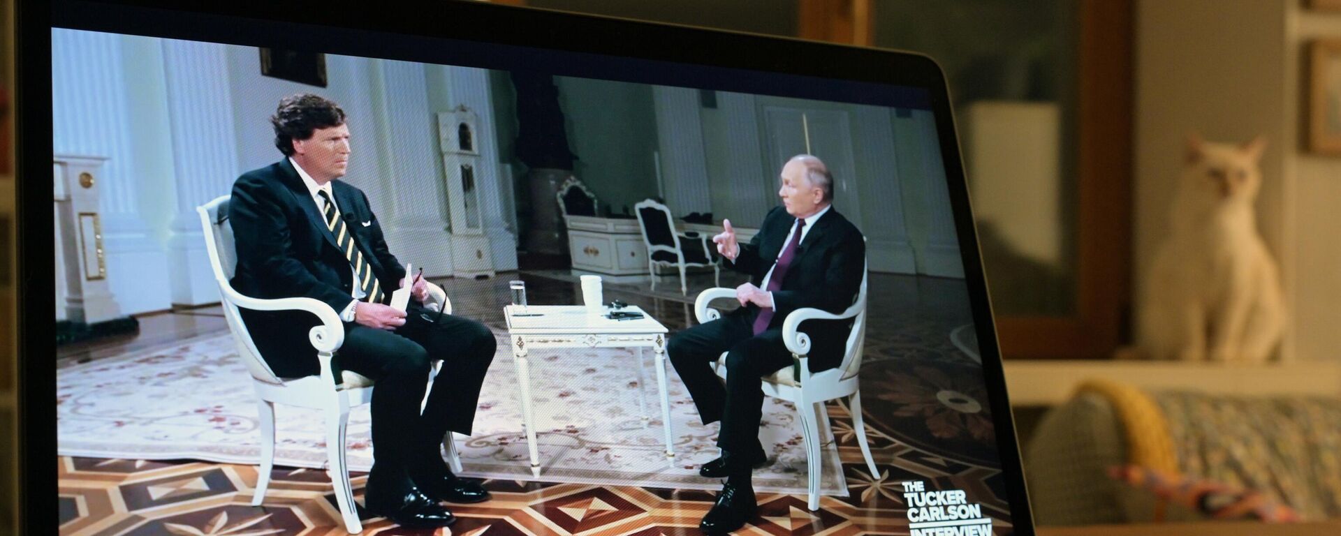 الرئيس الروسي فلاديمير بوتين يجري مقابلة مع الصحفي الأمريكي، مؤسس منصة فيديو شبكة تاكر كارلسون، تاكر كارلسون، الكرملين، موسكو، روسيا 6 فبراير 2024 - سبوتنيك عربي, 1920, 09.02.2024