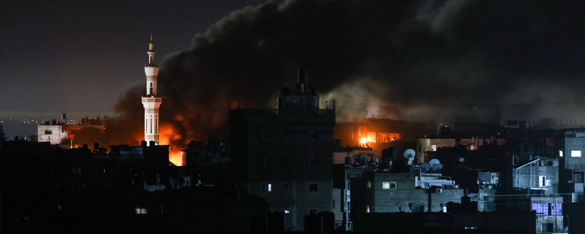 تداعيات القصف الإسرائيلي على رفح في جنوب قطاع غزة، فلسطين، في 12 فبراير 2024 - سبوتنيك عربي, 1920, 20.03.2024