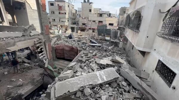 الدمار الهائل في مدينة رفح الفلسطينية جراء القصف الإسرائيلي  - سبوتنيك عربي