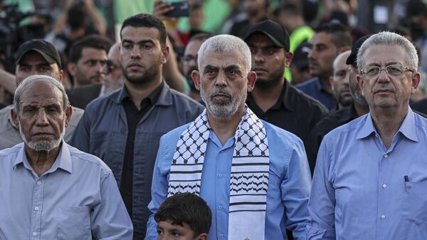 يحيى السنوار، رئيس حركة حماس الإسلامية الفلسطينية في قطاع غزة، فلسطين - سبوتنيك عربي