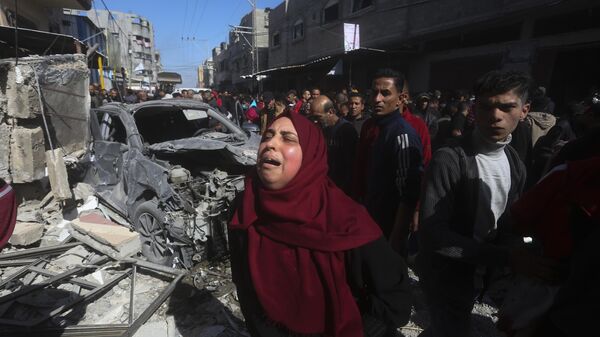 تداعيات القصف الإسرائيلي في رفح، قطاع غزة، فلسطين  - سبوتنيك عربي