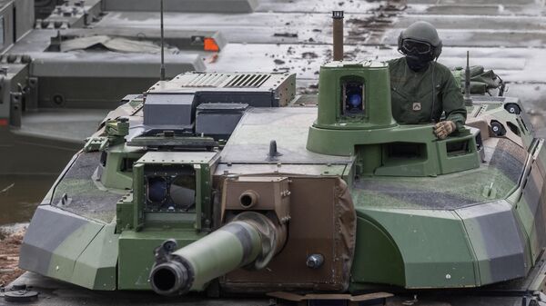 القوات المسلحة الفرنسية خلال مناورة عسكرية التنين-24، وهي جزء من مناورات المدافع الصامد 2024، التابعة لحلف الناتو في كورزينيوو، شمال بولندا، في 4 مارس 2024. - سبوتنيك عربي