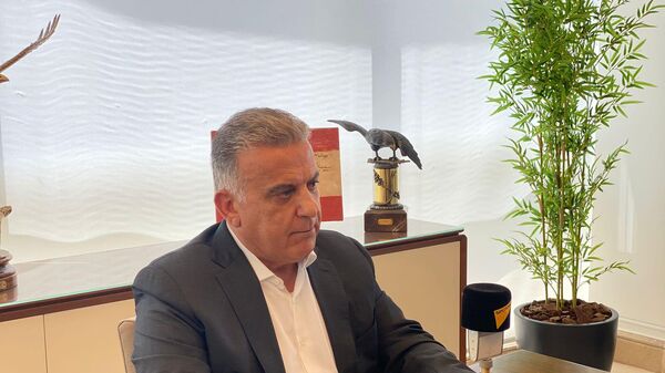 اللواء عباس إبراهيم مدير عام الأمن العام اللبناني السابق خلال مقابلة مع وكالة سبوتنيك - سبوتنيك عربي