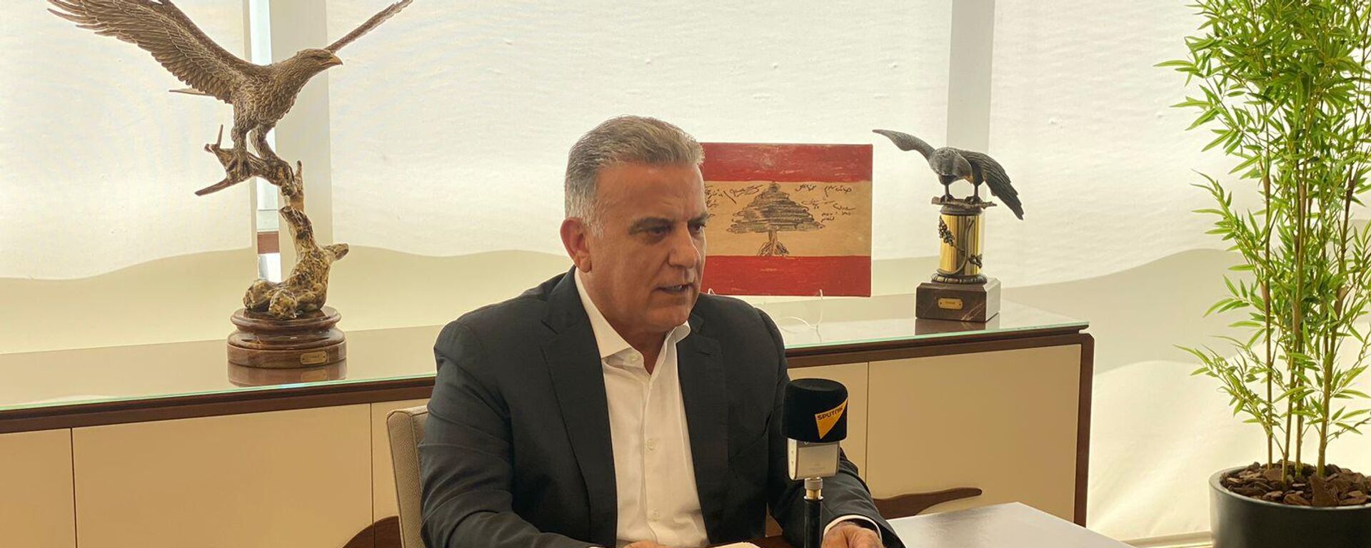 اللواء عباس إبراهيم، المدير العام السابق للأمن العام اللبناني في لقاء مع سبوتنيك  - سبوتنيك عربي, 1920, 25.04.2024