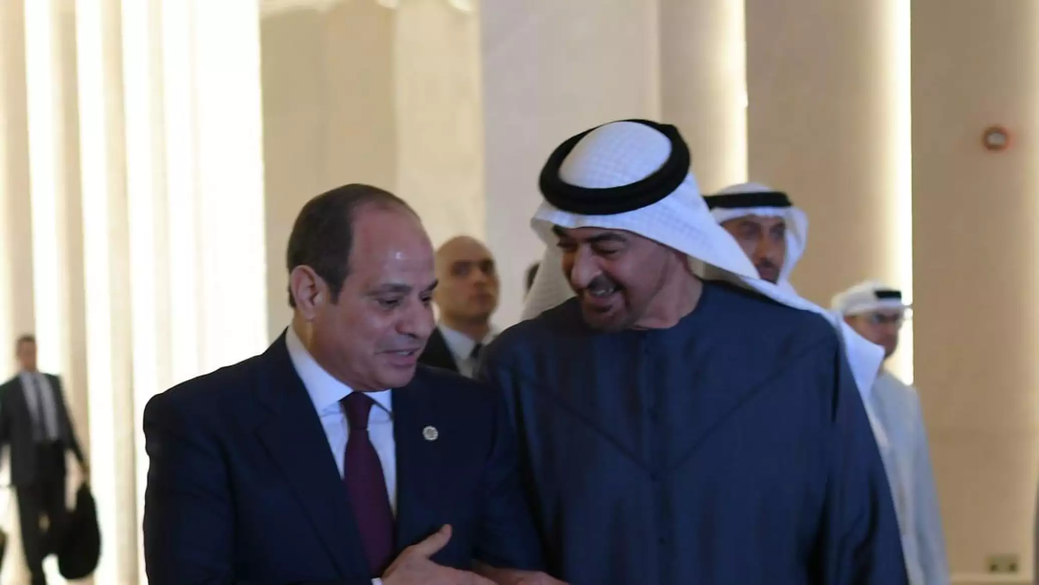 السيسي وبن زايد يرحبان بمبادرة ترامب لوقف الحرب في قطاع غزة