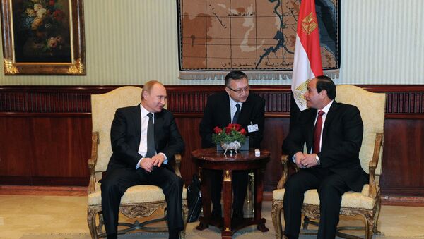 لقاء بوتين والسيسي في مصر - سبوتنيك عربي