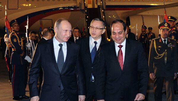 وصول بوتين إلى مصر - سبوتنيك عربي