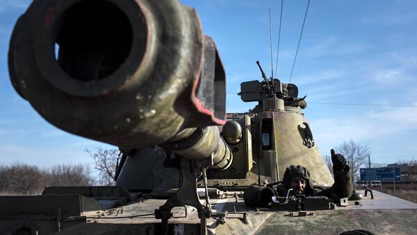 مدفع ذاتي الحركة تابع للجيش الأوكراني - سبوتنيك عربي