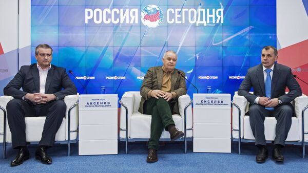 Opening of Rossiya Segodnya's Press Center in Simferopol - سبوتنيك عربي