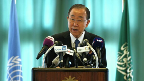 بان كي مون الأمين العام للأمم المتحدة - سبوتنيك عربي