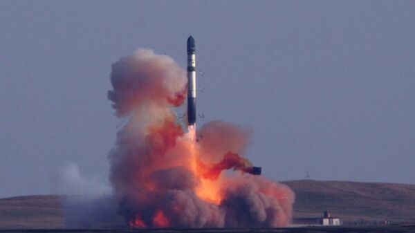 صاروخ نووي لحظة إطلاقه - سبوتنيك عربي