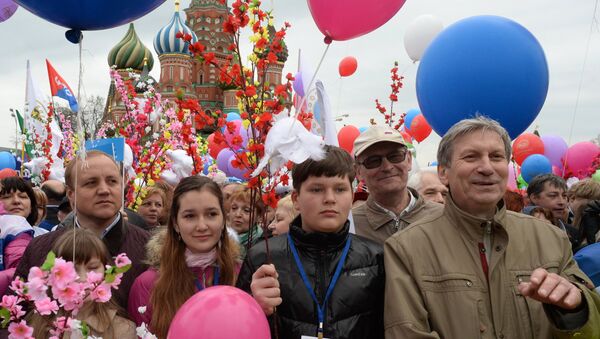 احتفالات الأول من مايو في موسكو - سبوتنيك عربي