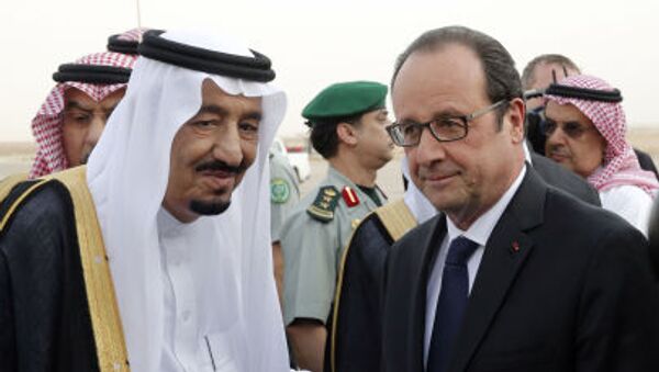 الرئيس الفرنسي والعاهل السعودي الملك سلمان - سبوتنيك عربي