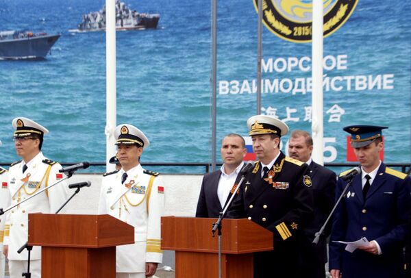 المناورات الروسية الصينية التعاون البحري-2015 - سبوتنيك عربي
