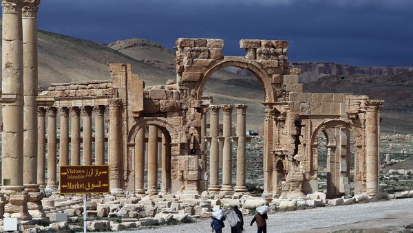 تدمر السورية تحتوى على أكثر من ألف عمود أثري بنيت قبل 1755 عاما - سبوتنيك عربي