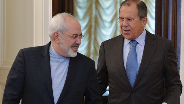 وزير الخارجية الروسي سيرغي لافروف ووزيرالخارجية الإيراني جواد ظريف - سبوتنيك عربي