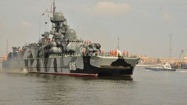 سفينة البحرية الروسية فى ميناء الأسكندرية المصري - سبوتنيك عربي