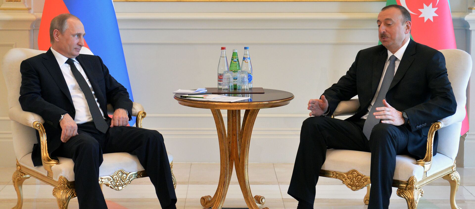 اللقاء بين الرئيسين الروسي فلاديمير بوتين والأذربيجاني إلهام علييف في باكو - سبوتنيك عربي, 1920, 28.09.2021