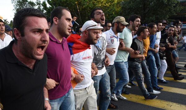 احتجاجات في أرمينيا - سبوتنيك عربي