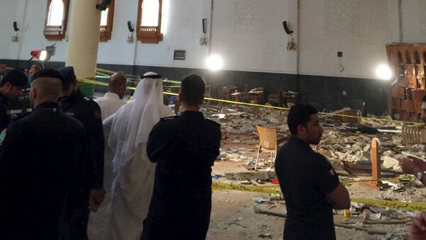 مسجد الإمام الصادق بمنطقة الصوابر في مدينة الكويت  حيث حدث الإنفجار - سبوتنيك عربي