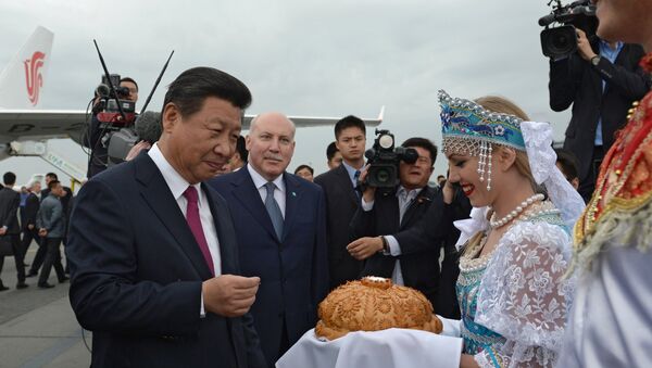وصول الرئيس الصيني شي جين بينغ إلى أوفا - سبوتنيك عربي