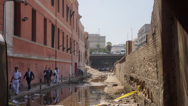 إنفجار فى محيط مبني القنصلية الإيطالية وسط القاهرة فى مصر - سبوتنيك عربي