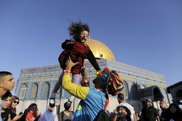 الإحتفال بعيد الفطر فى القدس الشريف - سبوتنيك عربي