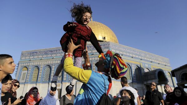 الإحتفال بعيد الفطر فى القدس الشريف - سبوتنيك عربي