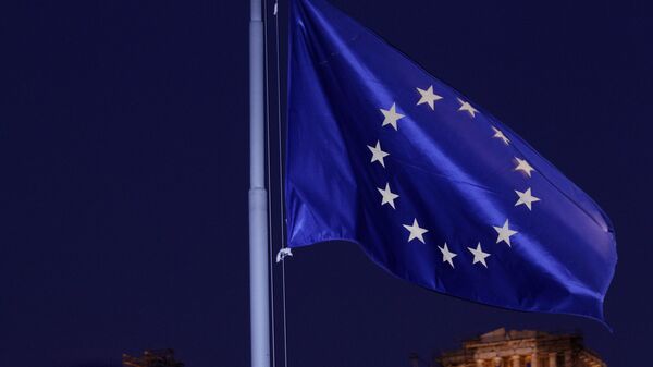 علم الاتحاد الأوروبي في أثينا - سبوتنيك عربي