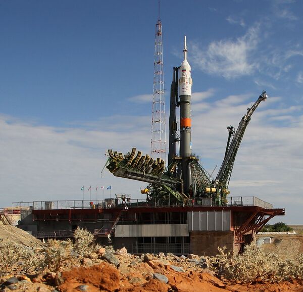 صاروخ النقل الفضائي وعلى متنه المركبة الفضائية المأهولة سويوز TMA-17M - سبوتنيك عربي
