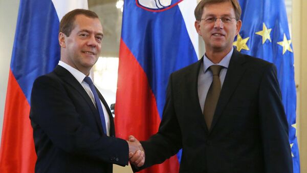 زيارة رئيس الحكومة الروسية دميتري ميدفيديف إلى سلوفينيا - سبوتنيك عربي