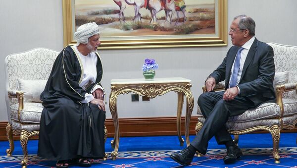 وزير الخارجية الروسي سيرغي لافروف ووزير خارجية سلطنة عمان يوسف بن علوي - سبوتنيك عربي
