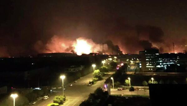 حادث انفجاري ميناء تيانغين في الصين - سبوتنيك عربي