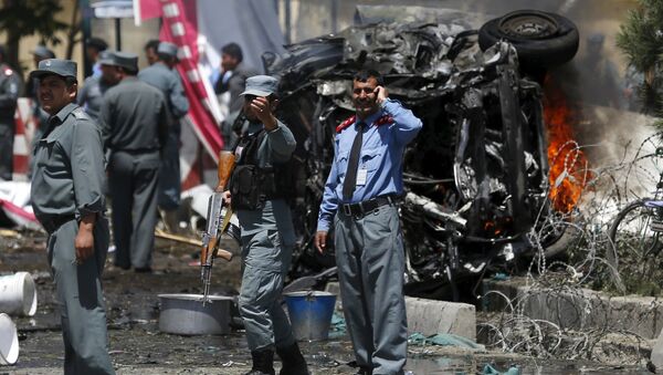 انفجار سيارة مفخخة في مطار كابول، أفغانستان - سبوتنيك عربي