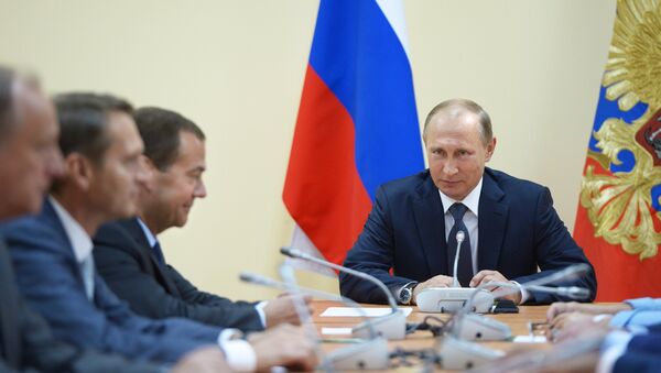 الرئيس الروسي فلاديمير بوتين في زيارة إلى القرم - سبوتنيك عربي