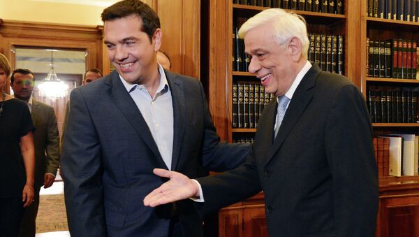 الرئيس اليوناني مع تسيبراس - سبوتنيك عربي