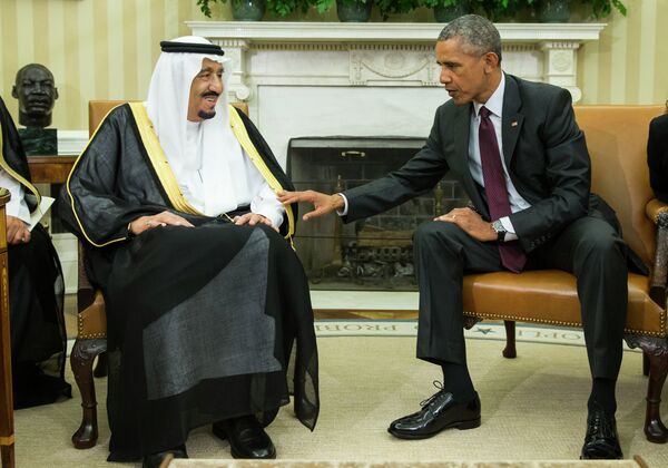 خادم الحرمين الشريفين الملك سلمان و الرئيس الامريكي باراك أوباما خادم الحرمين الشريفين الملك سلمان و الرئيس الامريكي باراك أوباما - سبوتنيك عربي