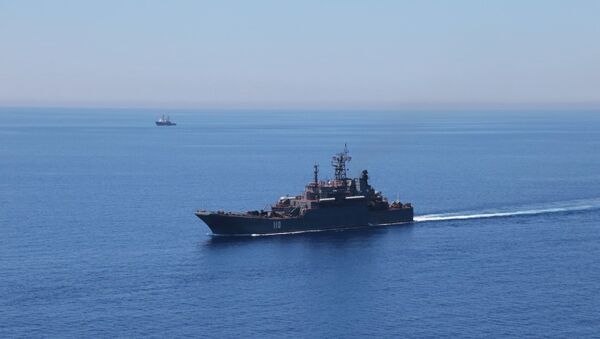 سفينة حربية روسية في البحر المتوسط - سبوتنيك عربي