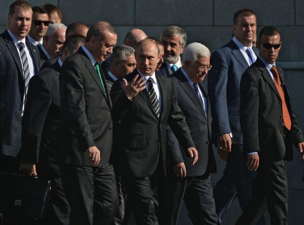 حضور رؤساء روسيا وتركيا وفلسطين مراسم افتتاح المسجد الكبير في موسكو - سبوتنيك عربي