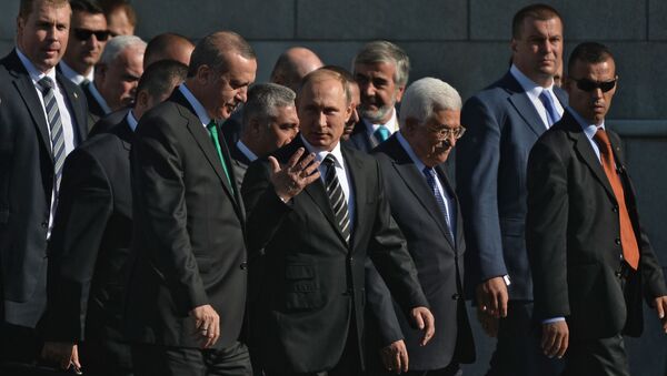 حضور رؤساء روسيا وتركيا وفلسطين مراسم افتتاح المسجد الكبير في موسكو - سبوتنيك عربي