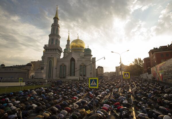 عيد الأضحى في مسجد موسكو الكبير - سبوتنيك عربي